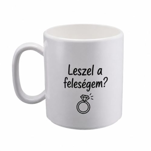 Minden darab a helyére került. Romantikus lánykérő bögre