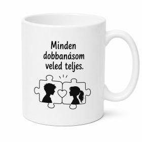   Minden dobbanásom veled teljes. Leszel a feleségem? lánykérős bögre