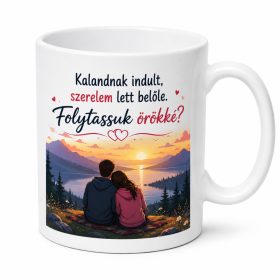 Kalandnak indult, szerelem lett belőle. Eljegyzési bögre