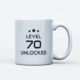 Level 70 unlocked szülinapi ajándék bögre 70 éveseknek