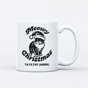 Meowy macskás karácsonyi bögre