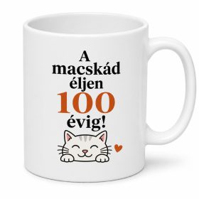 A macskád éljen 100 évig! Bögre