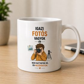 „Igazi fotós vagyok” bögre ajándék