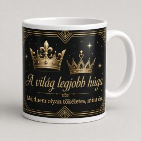 A világ legjobb húga koronás bögre