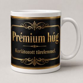 Prémium húg korlátozott türelemmel bögre
