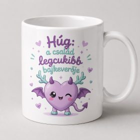 Húg – a család legcukibb bajkeverője bögre