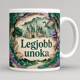 Legjobb unoka – mesebeli kastélyos bögre