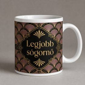 Legjobb sógornő – art deco bögre