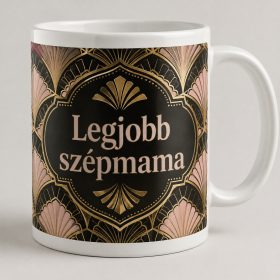 Legjobb szépmama – elegáns art deco bögre