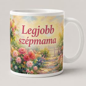 Legjobb szépmama – romantikus kerti bögre