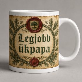 Legjobb ükpapa – családfás vintage bögre