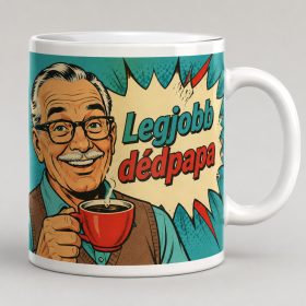 Legjobb dédpapa – képregényes portrés bögre