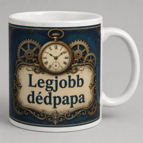 Legjobb dédpapa – steampunk órás bögre