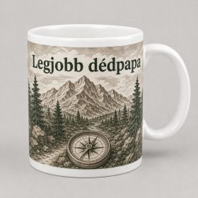 Legjobb dédpapa – hegyvidéki iránytűs bögre