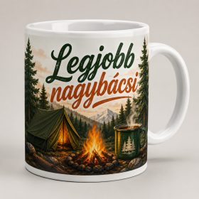 Legjobb nagybácsi – erdei kempinges bögre