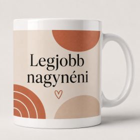 Legjobb nagynéni – modern minimalista bögre