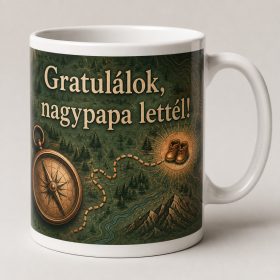 Gratulálok, nagypapa lettél – kalandtérképes bögre