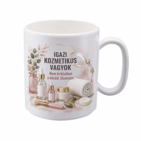 „Igazi kozmetikus vagyok” bögre ajándék