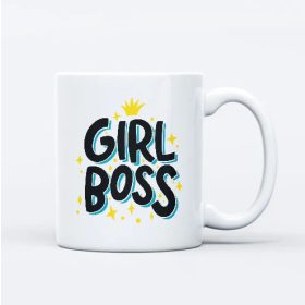 Girl boss női főnök feliratos bögre