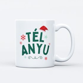 Karácsonyra tél anyu bögre