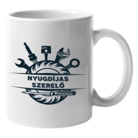 Nyugdíjas szerelő bögre nyugdíjasnak