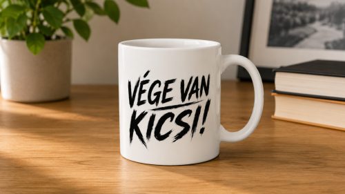 Vége van kicsi! Politikai vicces bögre