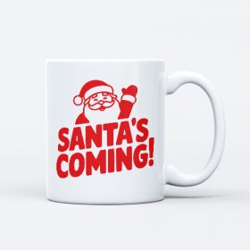 Santa's coming Mikulásra bögre