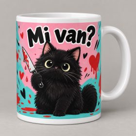 Mi van cuki fekete kiscica születésnapi ajándék nőknek