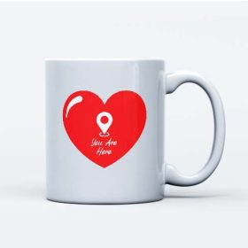 Itt vagy a szívemben bögre Valentin napra