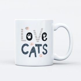 Love cats, olyan gazdiknak bögre, akik szeretik a cicákat