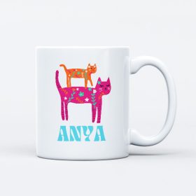 Cica mintás anya bögre