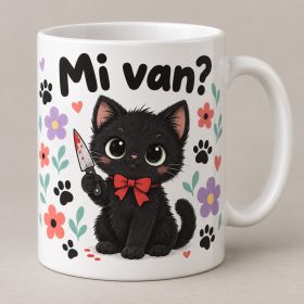   Mi van masnis fekete kiscica születésnapi ajándék macskásoknak