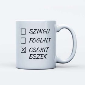 Szingliknek vicces bögre valentinnapra