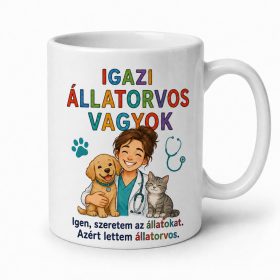 „Igazi állatorvos vagyok” bögre ajándék