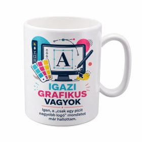 „Igazi grafikus vagyok” bögre ajándék