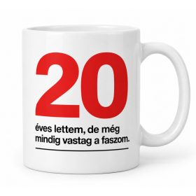   „Vastag a faszom” bögre – vicces születésnapi ajándék férfiaknak