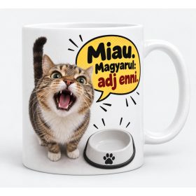   Miau magyarul adj enni bögre – reggeli ajándéknak macskásoknak