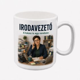„Igazi irodavezető vagyok” bögre ajándék