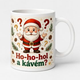 Ho-ho-hol a kávém Mikulásos bögre
