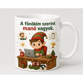 A főnököm szerint manó vagyok irodai bögre