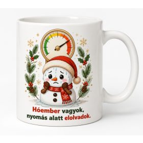 Hóember vagyok nyomás alatt elolvadok bögre