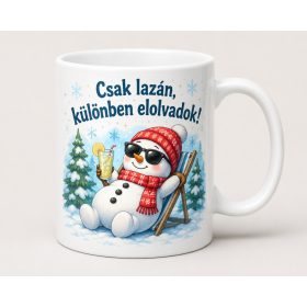 Csak lazán különben elolvadok hóemberes bögre