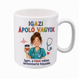 „Igazi ápoló vagyok” bögre ajándék