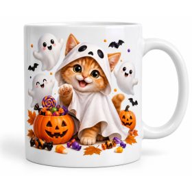 Szellemjelmezes kiscica halloweenre cicabarátoknak
