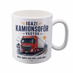 „Igazi kamionsofőr vagyok” bögre ajándék