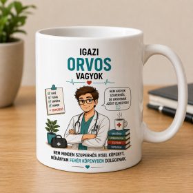 „Igazi orvos vagyok” bögre ajándék