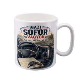 „Igazi sofőr vagyok” bögre ajándék