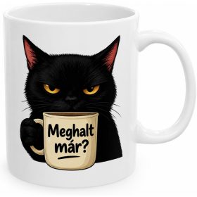   Meghalt már fekete cica bögre – reggeli meglepetésre macskásoknak