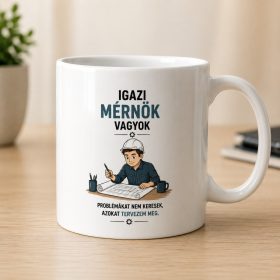 „Igazi mérnök vagyok” bögre ajándék